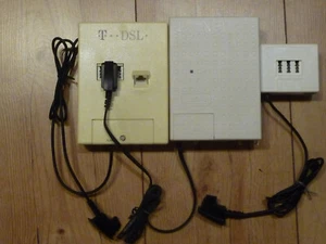 Telekom DSL-Splitter T-Net ISDN NTBA T-Home VDSL ADSL DSL Splitter weiß + Kabel - Bild 1 von 2