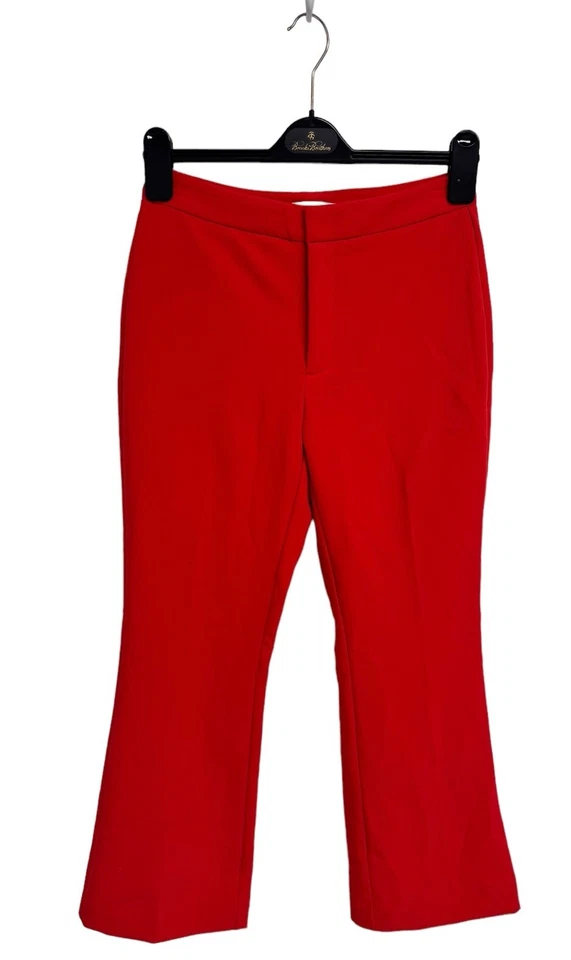 Pantalones de vestir para mujer Nine West rojos brillantes acampanados talla 2 Foto 1 de 4
