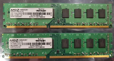 Patriot AMD AE34G1339U2-UG 4Gb PC3-10600 DDR3-1333 240-Pin RAM Memory - Image 1 of 3