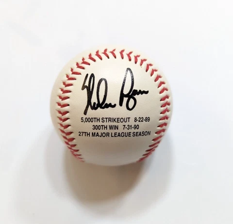 Nolan Ryan Commemorative Baseball Limited Edition 5,000th Strikeout Ball Cover