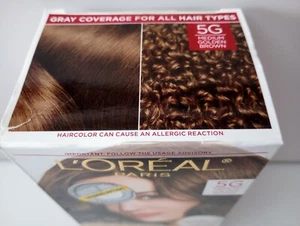 L'Oreal Paris Excellence Crema 5G Mediano Dorado Marrón 100% Gris Cobertura - Imagen 1 de 8