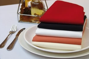100 servilletas de poliéster de 20"" x 20"" boda fiesta evento catering 24 COLORES VENTA EE. UU.* - Imagen 1 de 28