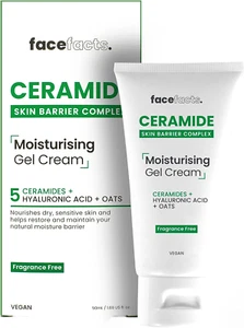 Face Facts Ceramide Skin Barrier Complex Moisturising Gel Cream - 50ml UK