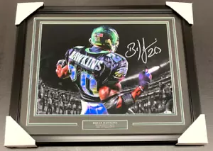 BRIAN DAWKINS SIGNED HANDSIGNIERT PHILADELPHIA EAGLES GERAHMT 16X20 FOTO BAS HOLO - Bild 1 von 3