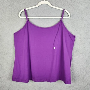 Lane Bryant Cami Top Womens Sz 22/24 Purple The Cotton Cami Stretch NWT - Picture 1 of 9
