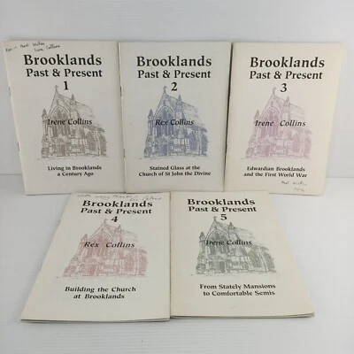 Brooklands Past & Present 5x Brochure Book Bundle Rex & Irene Collins 1992 - Image 1 of 4