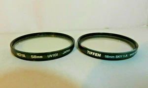 Tiffen + Hoya 58 mm Camera Lens Filters Circular Threaded - Picture 1 of 2