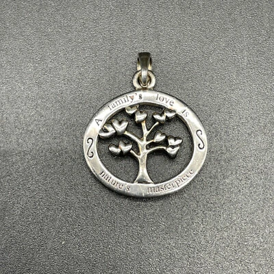 Pingente Tree Of Life prata esterlina A Family's Love Is Natures obra-prima 3/4" - Imagem 1 de 4