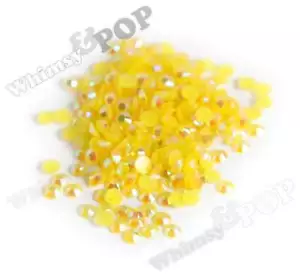 SS16 - CONFEZIONE DA 250 A 1000 - Strass in resina sfaccettata gelatina giallo agrumi AB - Foto 1 di 2