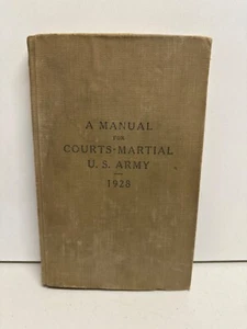 A Manual for Courts Martial U. S. Army 1928 Hardcover - Imagen 1 de 5