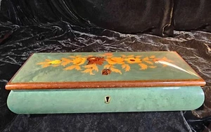 VNT I.D.I Swiss Reuge Musical Music Inlay Box Turkish March Mozart Made In Italy - Picture 1 of 18