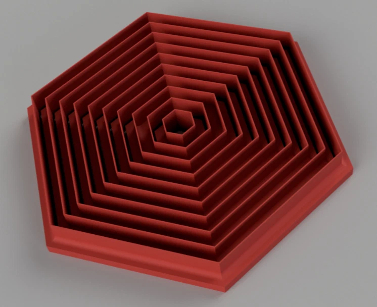 Full Set of 10 Hexagon Cutters For Polymer and Pottery Clay from 10 to 100mm - Image 1 of 1