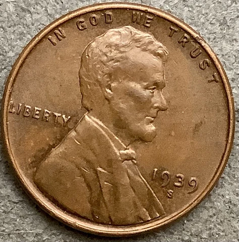 1939 S * Lincoln Wheat Cent - High Grade ~ A735 Cover