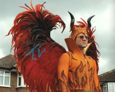TARON EGERTON SIGNED 8X10 PHOTO ROCKETMAN ELTON JOHN AUTHENTIC AUTOGRAPH COA A Cover
