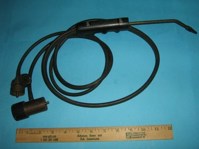 MINI ANTORCHA VINTAGE BERNZOMATIC 2 GASES, SOLDADURA FUERTE, KIT BOQUILLA MANGUERA, PROPANO-OXÍGENO Foto 1 de 1