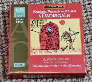ALFRED DELLER English French & Italian Madrigals VANGUARD 6CD SET  Near Mint - Imagen 1 de 5