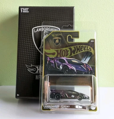 Hot Wheels NFTGarage  Lamborghini Veneno Purple Rare - NFTG NFTH Real Riders - Image 1 of 4