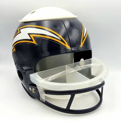 1990's San Diego Chargers Full Sz Helmet NFL Snack Helmet P&K Products Made USA - Image 1 of 4