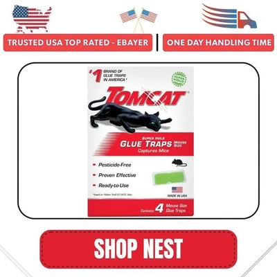 Tomcat Super Hold Pegamento Trampas Tamaño Ratón para Ratones, Cucarachas, Arañas y Marcadores Foto 1 de 4