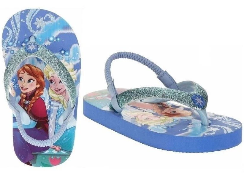 Chanclas Disney Frozen Anna / Elsa - talla 11/12 nuevas con etiquetas Foto 1 de 1