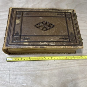 Antique Photo Album (9.5"x 6.0") 51 Pictures 25 Pages - Picture 1 of 22