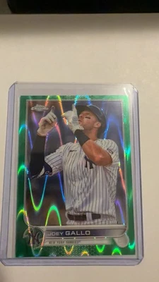 2022 Topps Chrome Sonic - Joey Gallo #178 Green RayWave Refractor /99 - Image 1 of 2