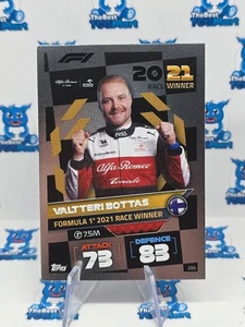 Topps F1 Turbo Attax 2022 Formula 1 Card No. 295 Race Winner Valtteri Bottas - Picture 1 of 2