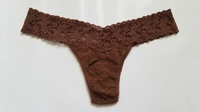 Hanky Panky Signature Lace Low Rise Thong, Brown, One Size - Image 1 of 2