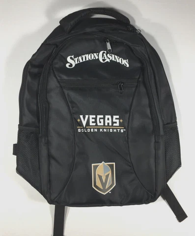 LAS VEGAS GOLDEN KNIGHTS BACKPACK Stations Casino NEW Hockey Big Size Cover