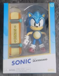 Jakks Gold Sonic The Hedgehog Sonic With Skateboard New In Box 41231 - Picture 1 of 7
