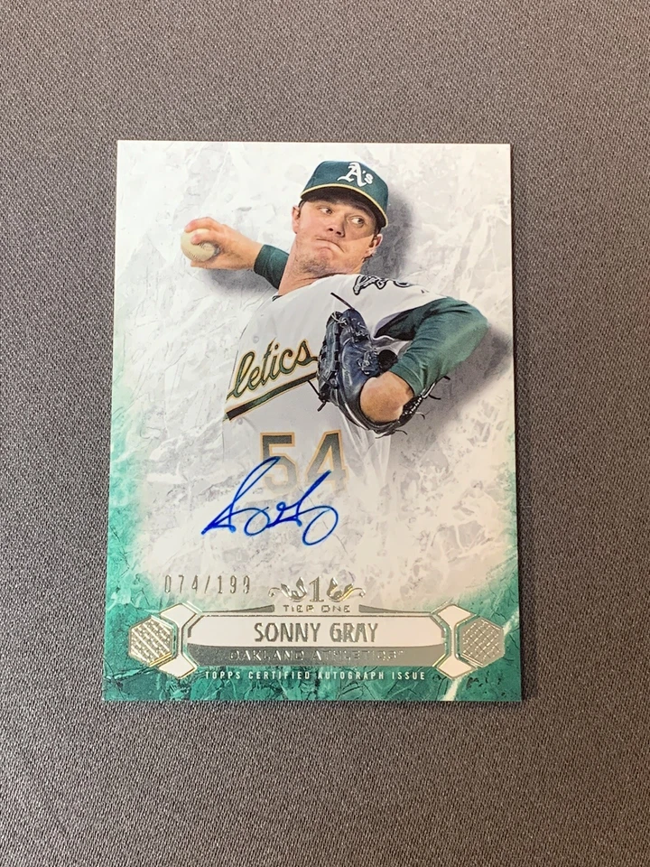 2016 Sonny Gray Tier One Auto /199 - Image 1 of 2