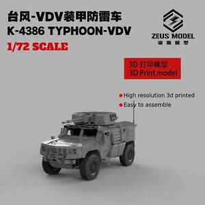 3D Printed kit 1/72/87/144 Russian Typhoon- VDV Armored Mine Protected Vehicle 