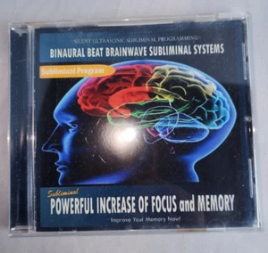Powerful Increase of Focus & Memory, subliminal & learn in sleep program, CD - Picture 1 of 6