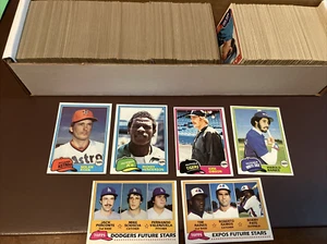 1981 Topps Baseball Complete Set (726 Cards) Baines, Gibson RC - Henderson, Ryan - Picture 1 of 8