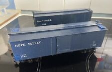 2 American O Gauge Hope Valley Blue Box Refer Freight Car Wagon Weathered