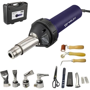 WELDY 1600W Hot Air Equipment Hot Blast Torch Overlap Air Welding Gun Welder Kit - Picture 1 of 14