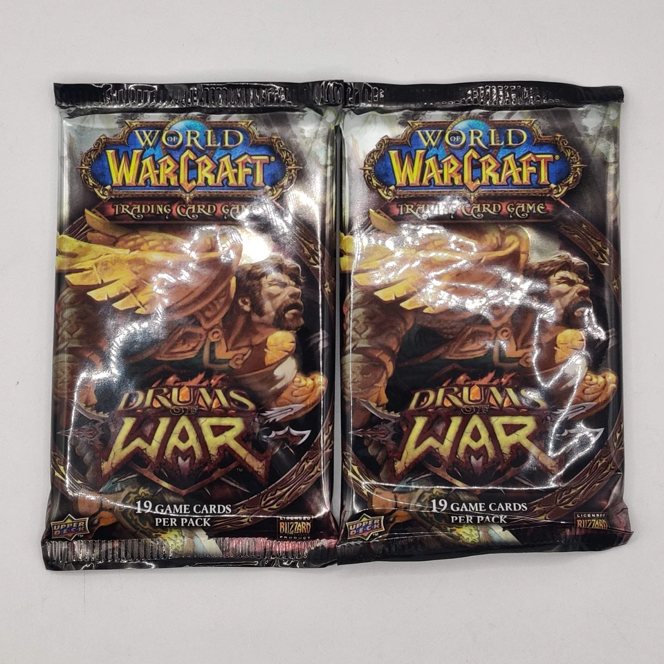 World of Warcraft TCG Drums of War Boosters SEALED x2 AI191 - Image 1 of 1