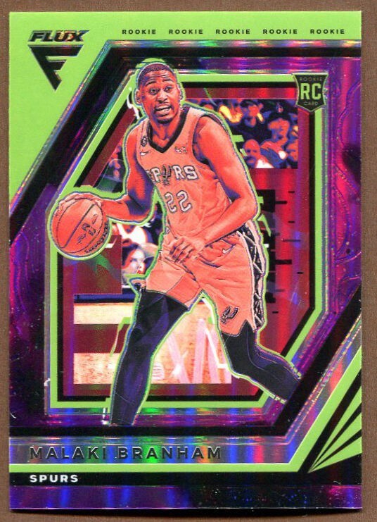 Malaki Branham 2022-23 Panini Flux Rookies Supernova RC 38/75 #219
