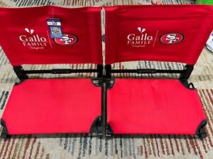 NFL San Francisco 49ers Gridiron Stadium Seat, Lightweight, Portable Folding 2