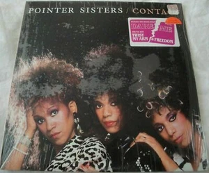 POINTER SISTERS CONTACT VINYL LP ALBUM 1985 RCA VICTOR TWIST MY ARM, DARE ME EX - Picture 1 of 3