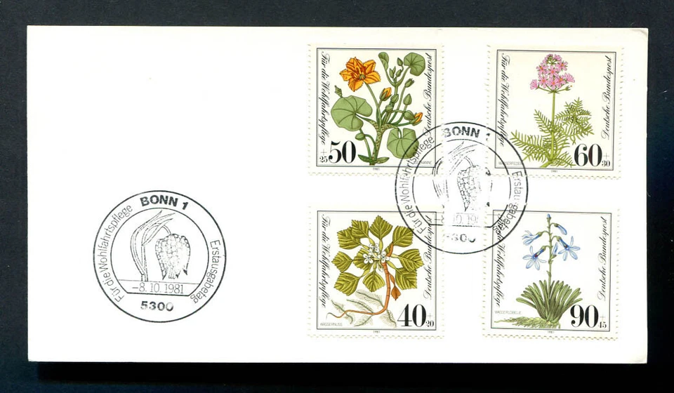 Germany - BRD : Flowers First Day Cover from 1981 - CTO - Image 1 of 1