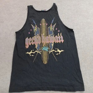Vintage Gecko Shirt Medium Black Tank Top Double Sided Hawaii Made in USA - Picture 1 of 7