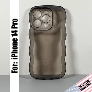 Funda para iPhone 14 Pro - Negro Esmerilado | Bordes Ondulados | Agarre Delgado Contorneado - Imagen 1 de 13