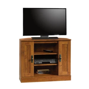 Sauder Harvest Mill Corner TV Stand- TVs up to 37" Abbey Oak Finish Local Pickup - Picture 1 of 4