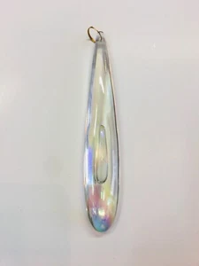 A Drop-Ship White Irredescent 60s Glass Murano Italian Design Old Spare - Picture 1 of 3