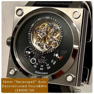 46mm ORBITAL Auto | Dual Time & Power Reserve | XERISCOPE 2 Slvrtn Square Watch - Image 1 of 4