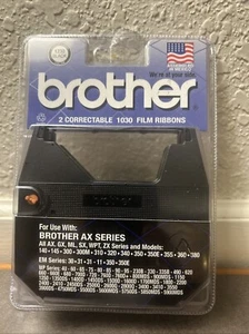 Brother 1230 Black Correctable 1030 Film Ribbon 2-Pack - NOS USA Genuine - Picture 1 of 5
