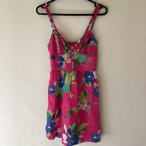 Hollister Bettys Cami Women’s Top Pink Floral Strappy Summer Dress Size Small - Picture 1 of 4