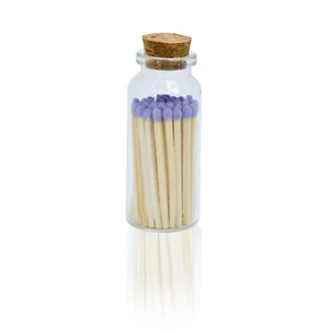Botella de corcho decorativa con fósforos pequeños de 2" - púrpura - Imagen 1 de 7