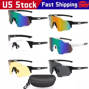 Occhiali da sole sportivi polarizzati outdoor ciclismo guida pesca occhiali UV400 - Foto 1 di 14